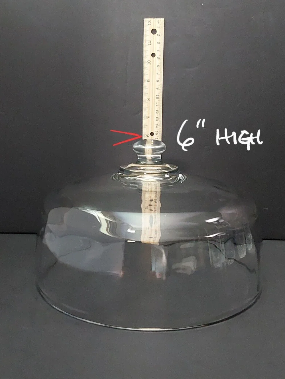 Clear Glass Cake Stand with Dome Lid